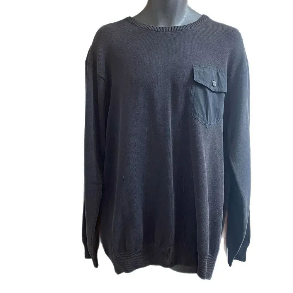 Roark Black Crewneck Sweater Size XXL